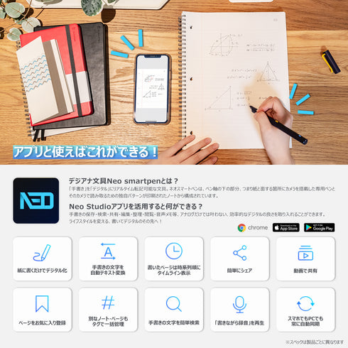 Neo smartpen M1+ & DIGITAL NOTEBOOK 3冊セット(ペン & ノートセット)