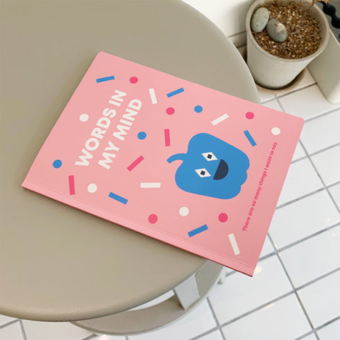 Fruits notebook / 果物ノート ピンク A5版 方眼