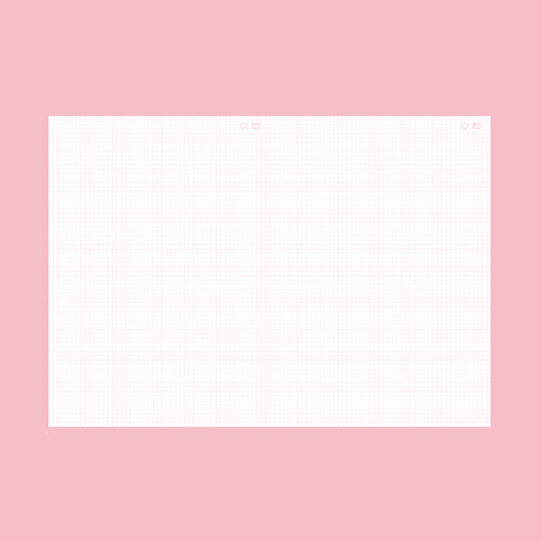 Fruits notebook / 果物ノート ピンク A5版 方眼