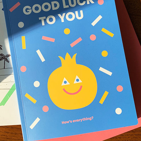 Fruits notebook / 果物ノート ブルー A5版 横罫